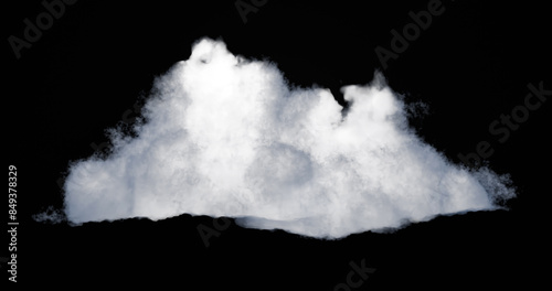 cloud on blackground