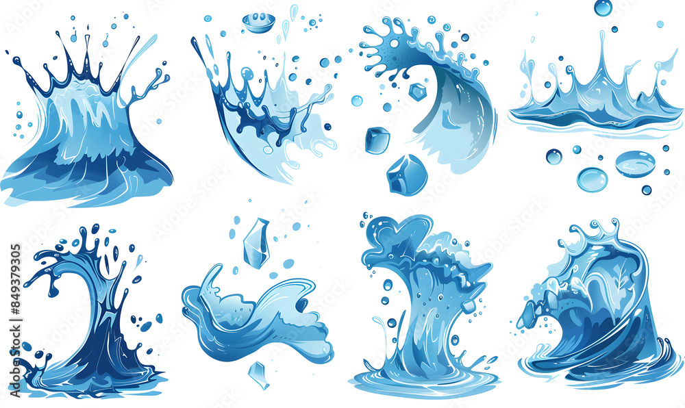 fresh water splashes fresh water splashes