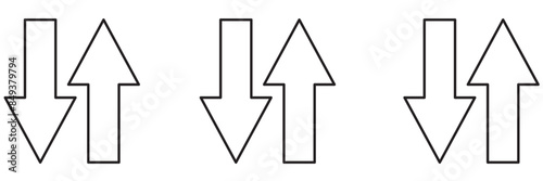 Transfer icon. Exchange arrow icon, vector illustration