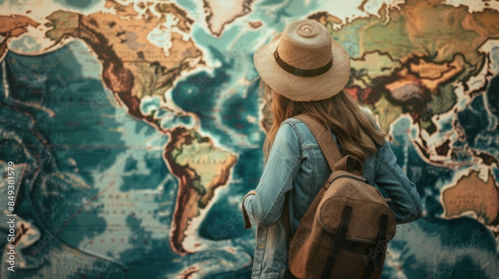  a woman traveling to a new country, embracing new experiences