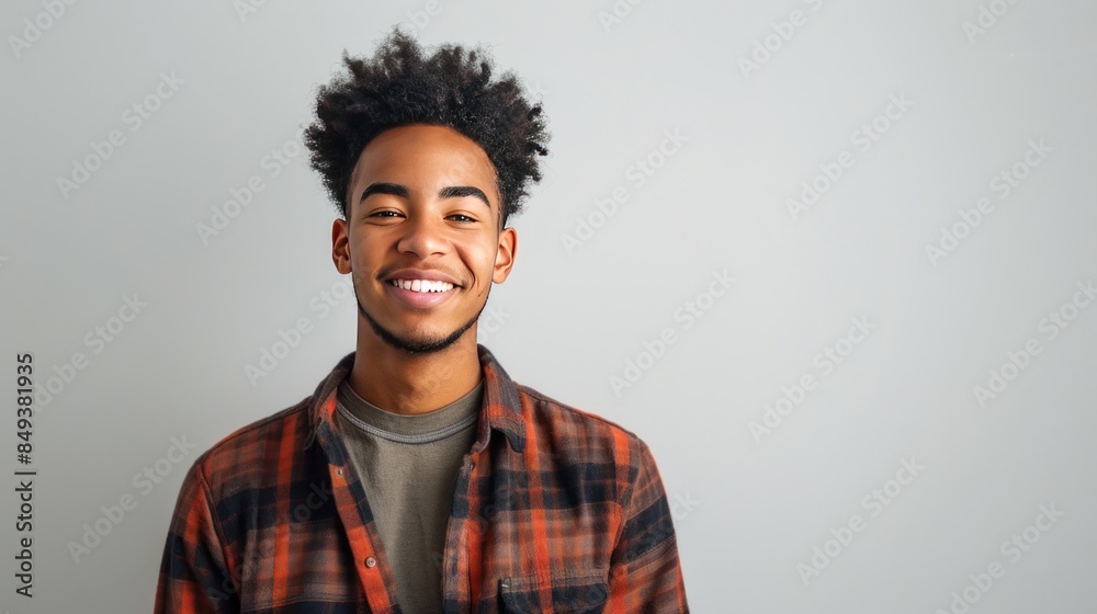 Obraz premium a young man with a warm smile standing