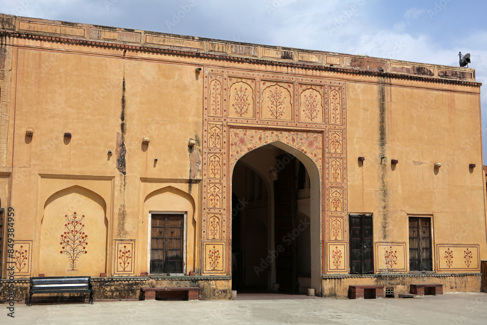 Fototapeta premium Amber Fort - fort located in Amer, Rajasthan, India