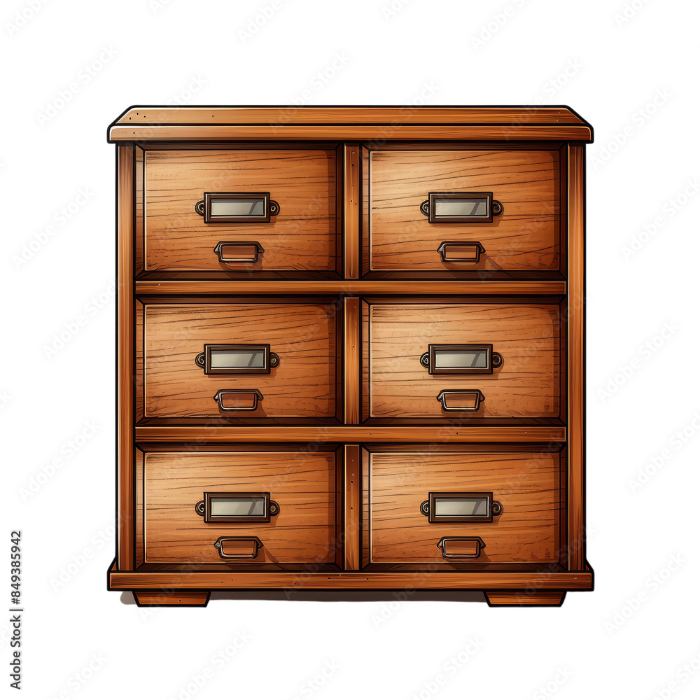 Cabinet with drawers Isolated on Transparent Background, Png, Cut Out. Cabinet with drawers Isolated on Transparent Background, Png, Cut Out.