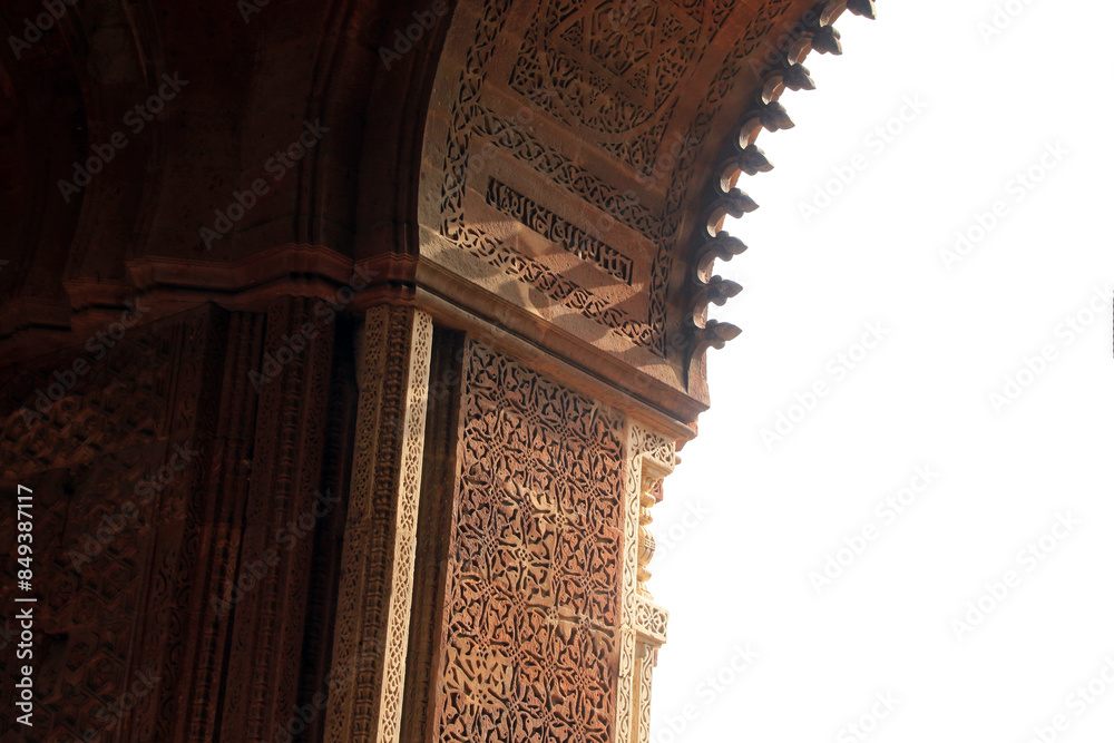 Details of architecture of Agra Fort, Agra, India
