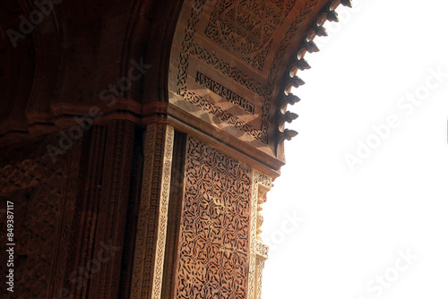 Obraz na płótnie Details of architecture of Agra Fort, Agra, India w salonie