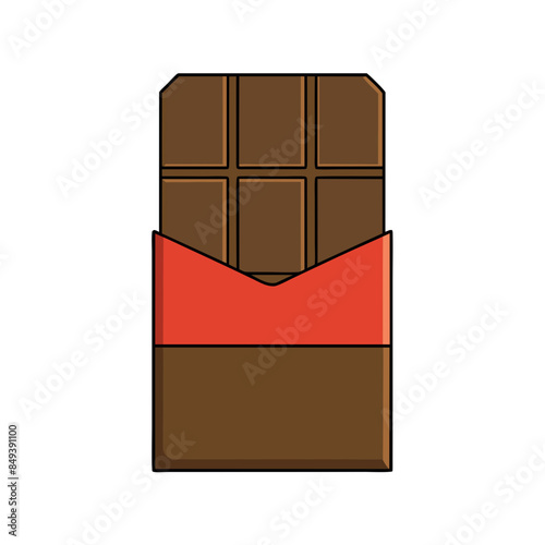 Celebrate Chocolate Day with Elegant Chocolate Vector Illustration. photo