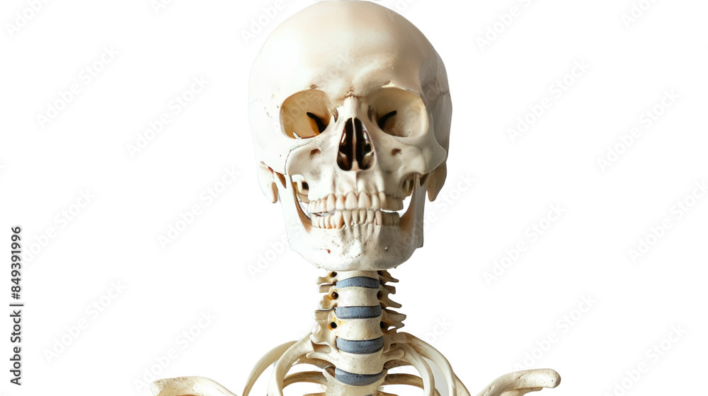 Human skeleton on a transparent background Human skeleton on a transparent background
