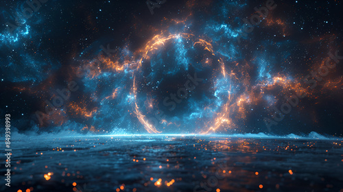 Mystical Vortex of Stars and Clouds in a Cosmic Landscape