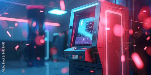 Advanced Digital Banking Terminal in Modern Setting