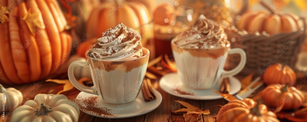 Hosting a pumpkin spice tasting party, October 11th, sampling pumpkin spice treats and beverages, 4K hyperrealistic photo. Hosting a pumpkin spice tasting party, October 11th, sampling pumpkin spice treats and beverages, 4K hyperrealistic photo.