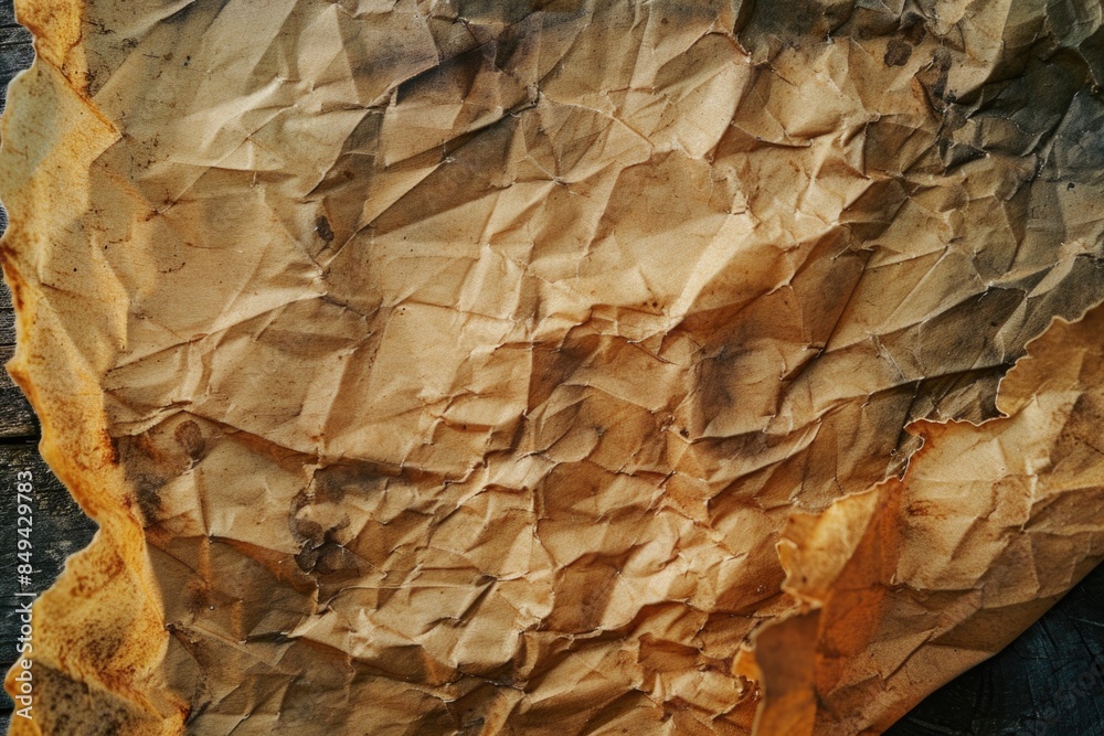 A close-up shot of a piece of paper lying on a table, with details visible A close-up shot of a piece of paper lying on a table, with details visible