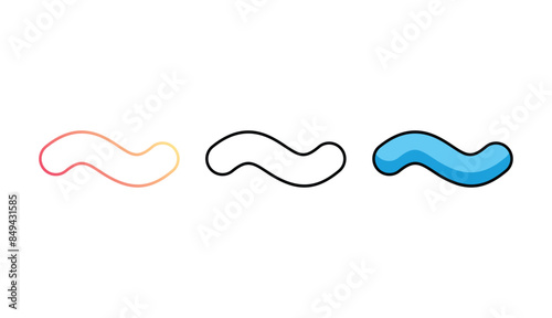 Similar icon design with white background stock illustration