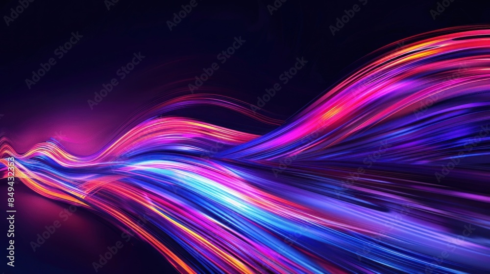 Fototapeta premium illustration of light speed using color vibrant