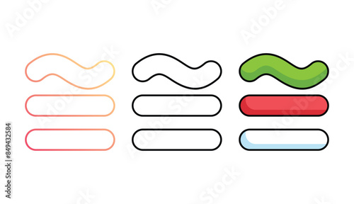 Congruent To icon design with white background stock illustration