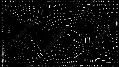 animated black and white dot background