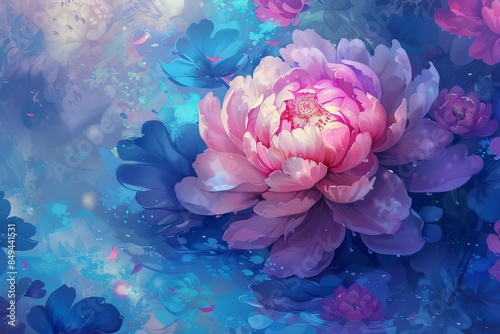 A relaxing and rejuvenating environment with flowers