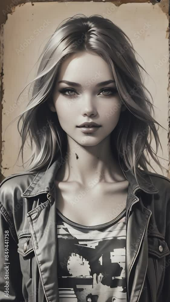 portrait of an american fashion woman portrait of an american fashion woman