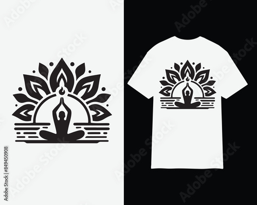 INTERNATIONAL YOGA DAY vector t shirt design 