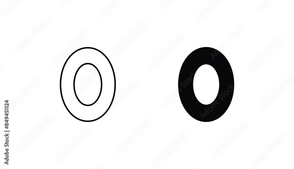 Zero icon design with white background stock illustration Zero icon design with white background stock illustration