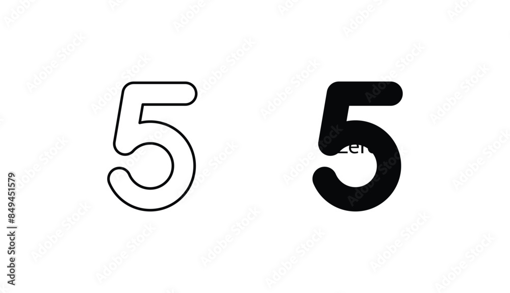 Five icon design with white background stock illustration Five icon design with white background stock illustration