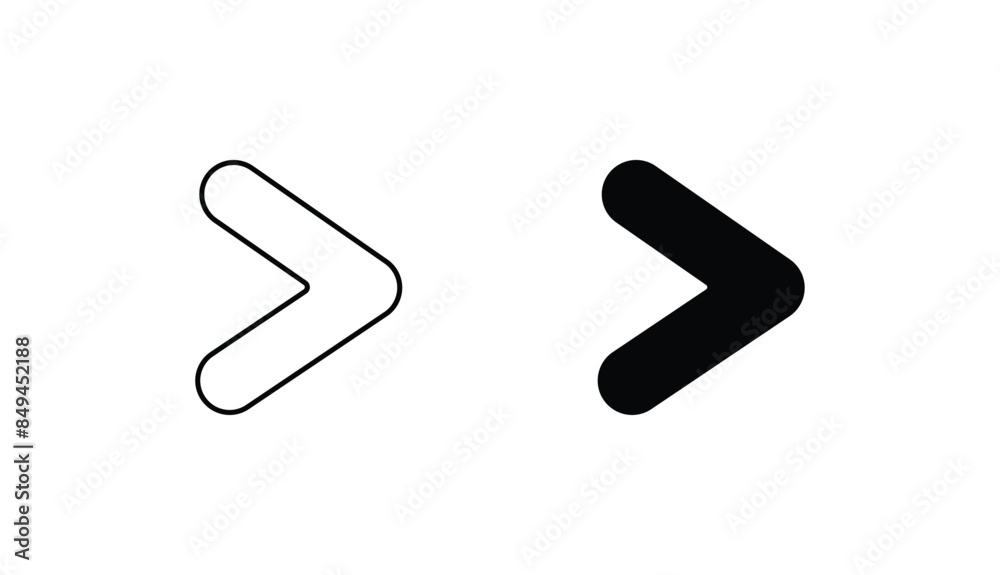 Greater Than icon design with white background stock illustration Greater Than icon design with white background stock illustration