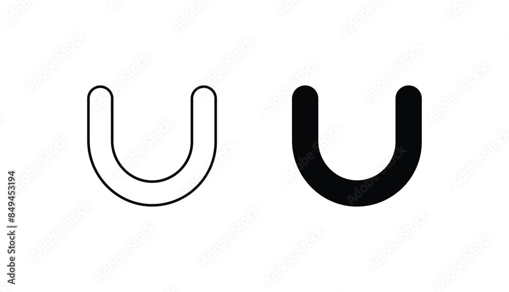 Union Of Two Set icon design with white background stock illustration Union Of Two Set icon design with white background stock illustration