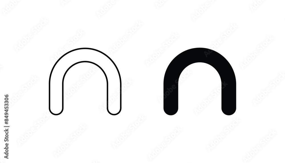 Intersection Of Two Sets icon design with white background stock illustration Intersection Of Two Sets icon design with white background stock illustration