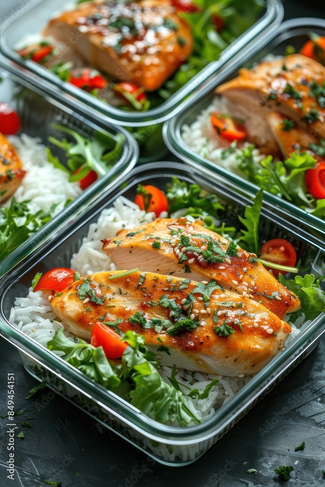Grilled Chicken, Rice, and Cucumber Salad Meal Prep Grilled Chicken, Rice, and Cucumber Salad Meal Prep