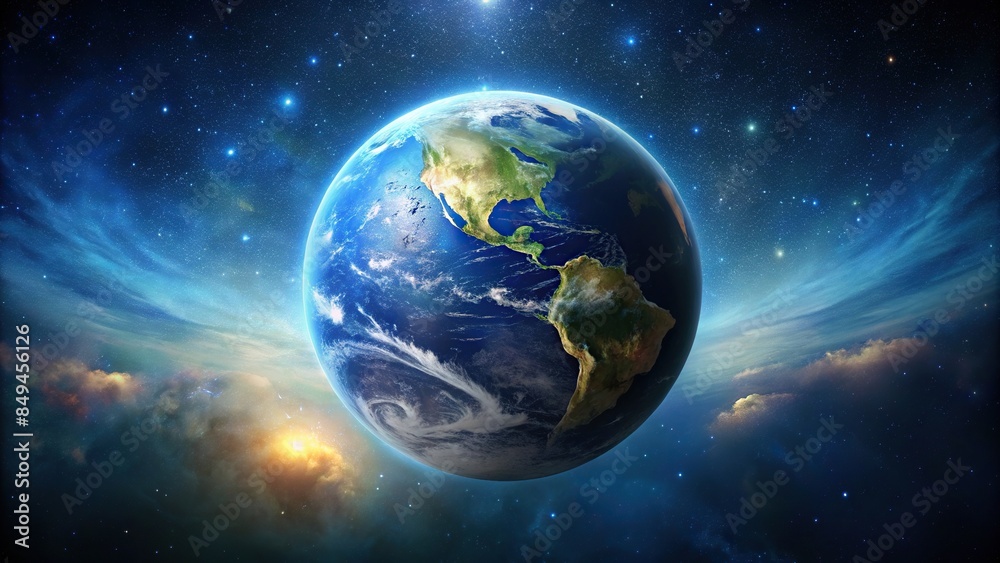 Earth floating in the vastness of space, earth, planet, space, universe, cosmos, astronomy, global, atmosphere