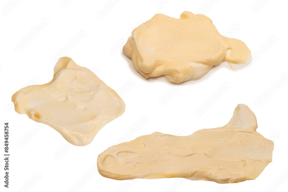 White sauce splashes isolated on white background. White sauce splashes isolated on white background.