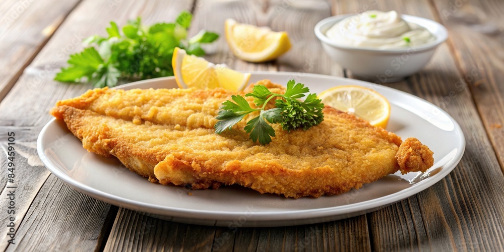 Crispy fried white fish fillet, fried, seafood, crispy, golden ...