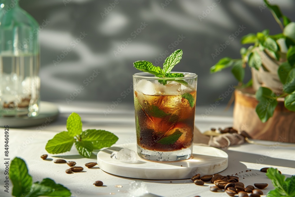 Mint flavored drink Mint flavored drink