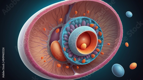 cell fertilization ovum óvulo fertilização