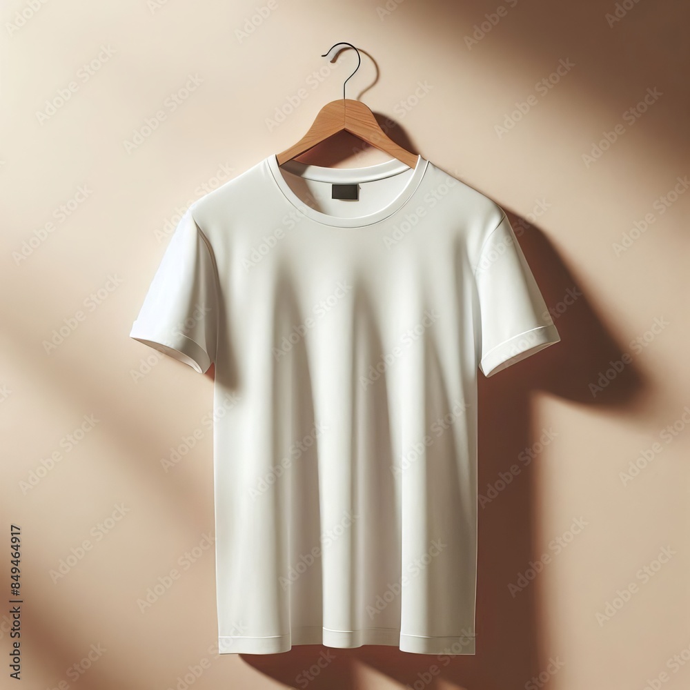 Plain white t-shirt Mockups on background Plain white t-shirt Mockups on background