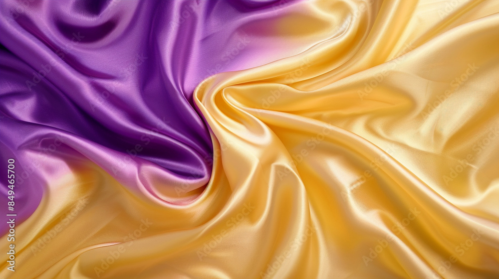 Obraz premium Yellow and Purple silk background 