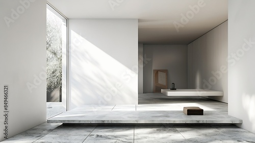 Examples of inspiration for the latest simple modern minimalist house designs : Generative AI photo