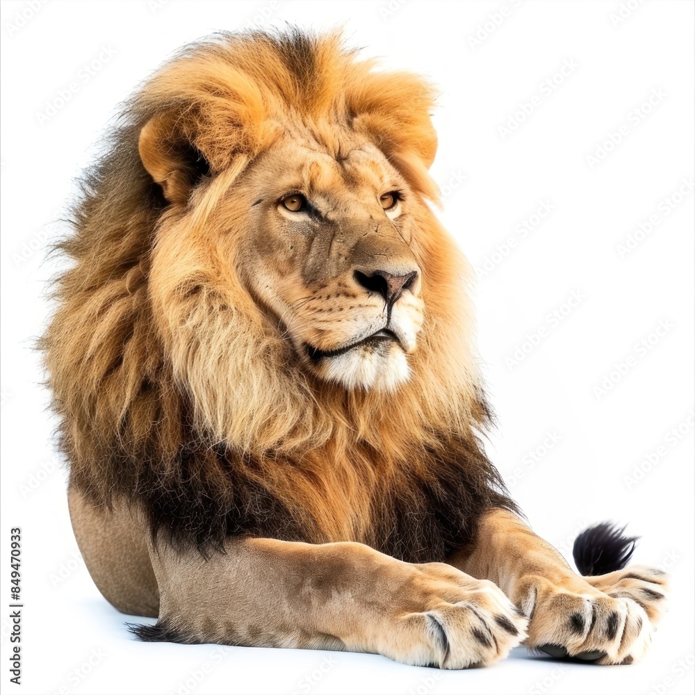 Lion isolated on white background Lion isolated on white background