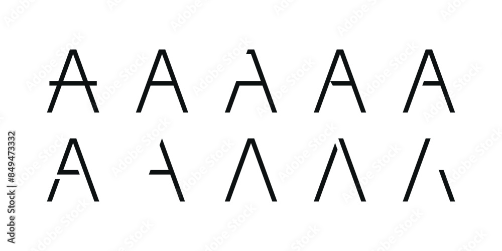 Logo collection, abstract letter A logo design. Icons for business of minimalist, elegant, simple. Premium Vector Logo collection, abstract letter A logo design. Icons for business of minimalist, elegant, simple. Premium Vector