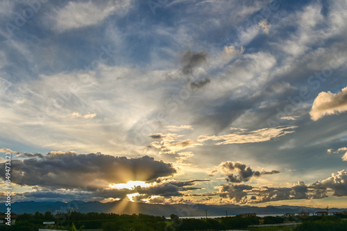 Patterns in the Sky,Low angle view of dramatic sky during sunset 1