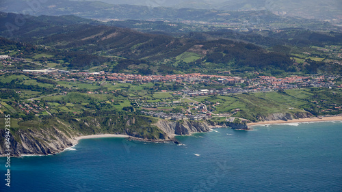 Aerial photography of the coast of Getxo