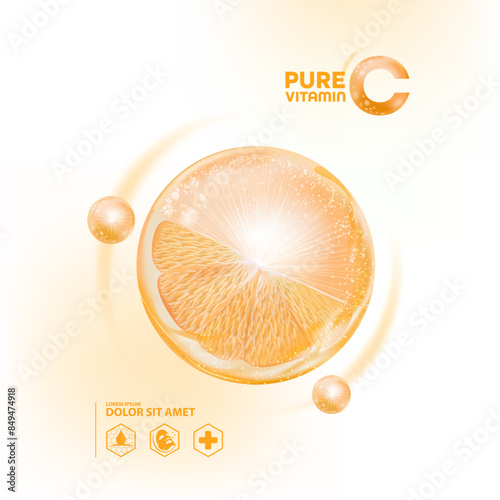 vitamin c  natural skin benefits ,orange fruit extracts for skin