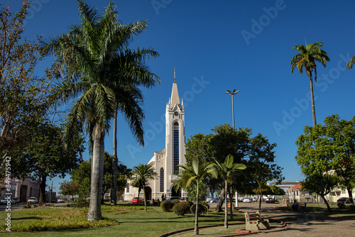 Praça da Igreja Matriz, cidade de Patrocinio Minas Gerais, Centro, triangulo Mineiro. 23 de maio de 2024.
