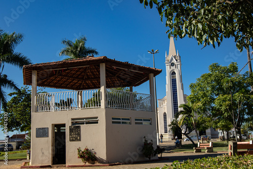 Praça da Igreja Matriz, cidade de Patrocinio Minas Gerais, Centro, triangulo Mineiro. 23 de maio de 2024.