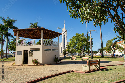 Praça da Igreja Matriz, cidade de Patrocinio Minas Gerais, Centro, triangulo Mineiro. 23 de maio de 2024.