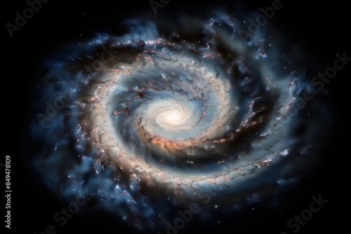 Cosmic Symmetry: Spiral Galaxy Revealing Fibonacci Sequence in the Vast Universe