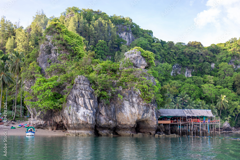 Fototapeta premium June 5 2024 Ao Khram Sawi Chumphon Thailand Fishing Village