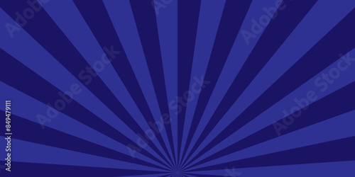 Abstract retro spiral blue sunburst bright light backdrop glow striped background.