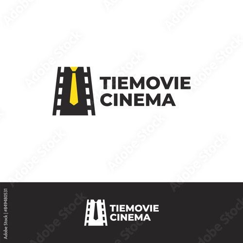 tie cinema logo vector