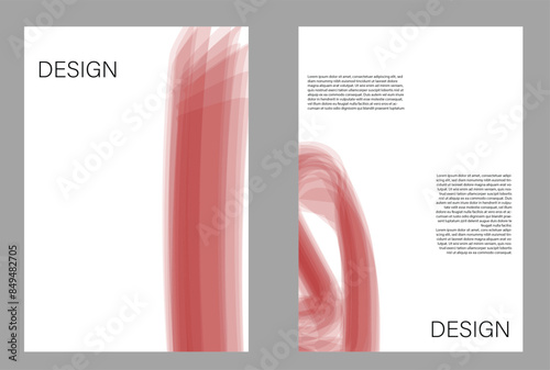 Set of abstract creative artistic templates. Universal cover Designs for Annual Report, Brochures, Flyers, Presentations, Leaflet, Magazine.
