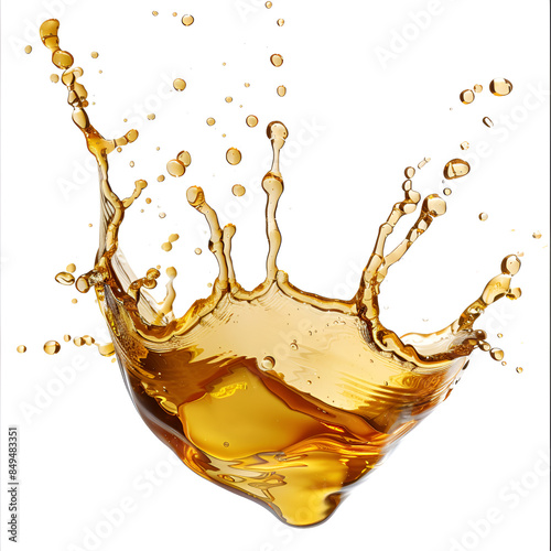 splash of orange juice isolated, A Splash of Oil on White Background On a White or Clear Surface PNG Transparent Background
Generative AI